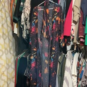 Colorful Sheer Kimono